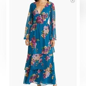 Fourteenth Place Balboa Tiered Chiffon Maxi